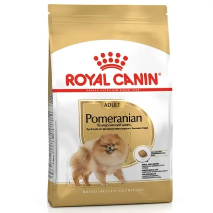 Сухой корм Royal Canin "Pomeranian Adult", для собак породы померанский шпиц в возрасте от 8 месяцев, 500г