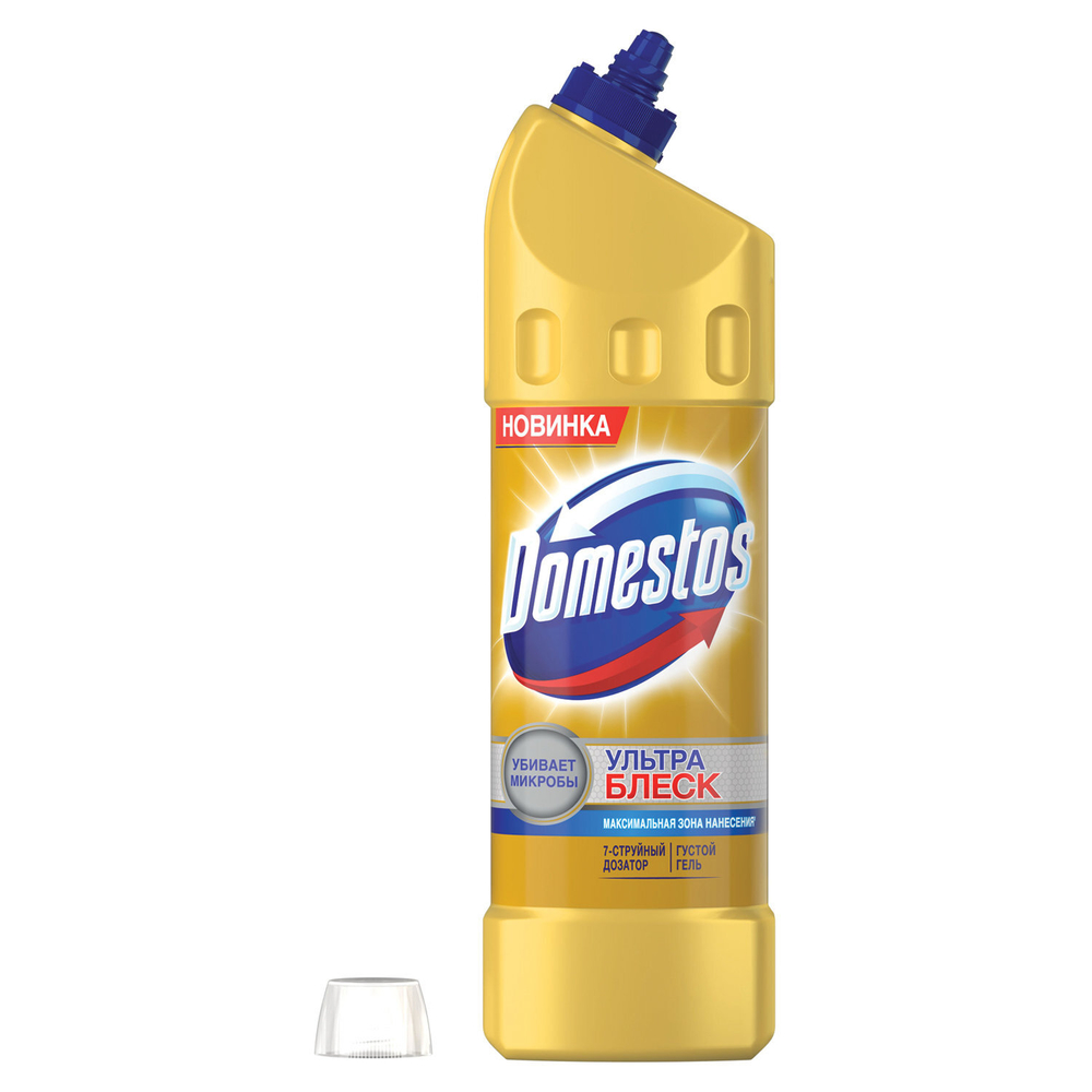 Средство для уборки туалета 1 л, DOMESTOS (Доместос) «Ультра Блеск», гель.