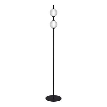 Светильник напольный LED 2*8,5W 3000K SL6120.405.01 чёрный/прозрачное кракелированное стекло Peek ST-Luce