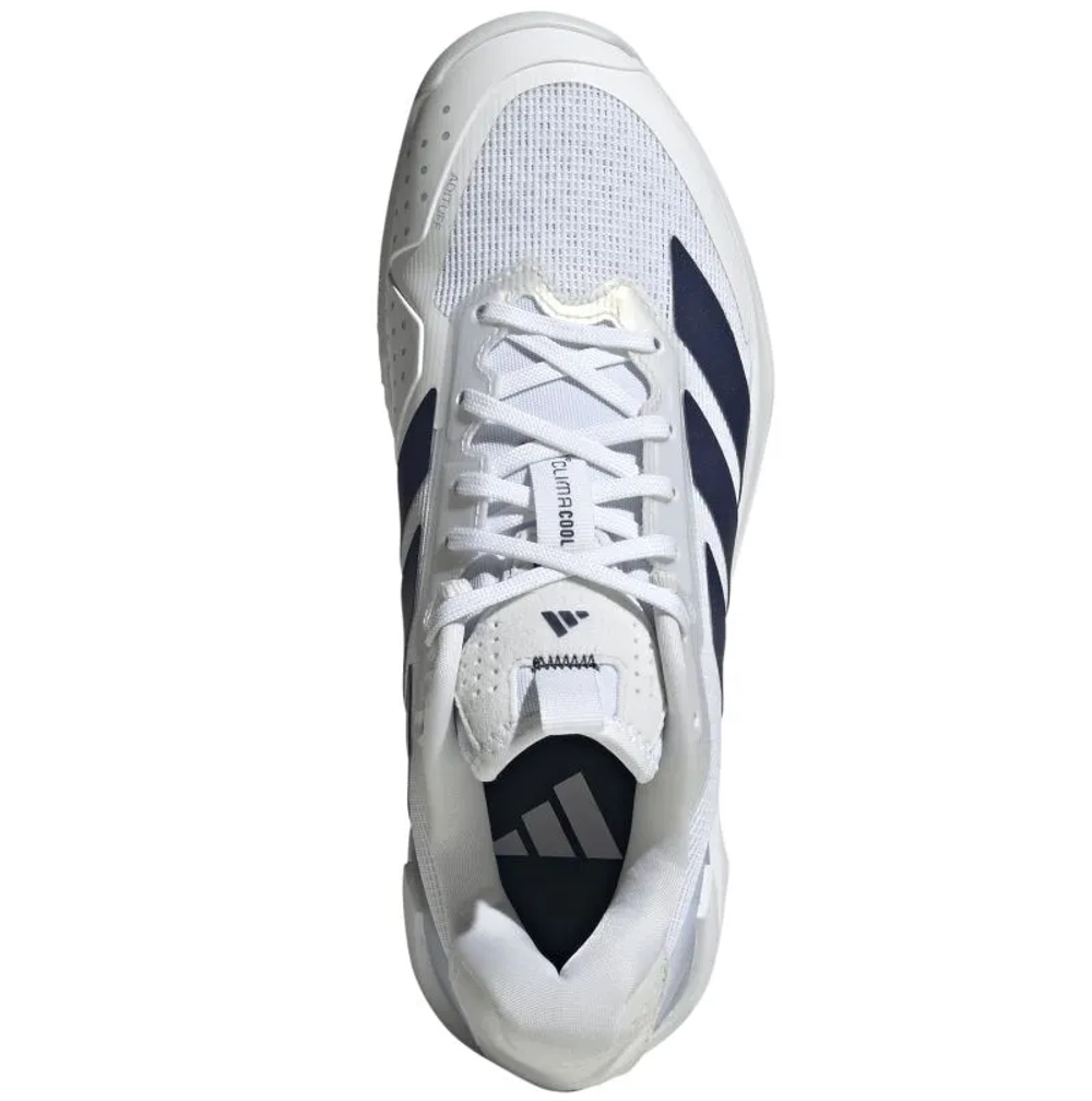 Женские теннисные кроссовки Adidas Adizero Ubersonic 5 W Clay - cloud white/dark blue/crystal sky