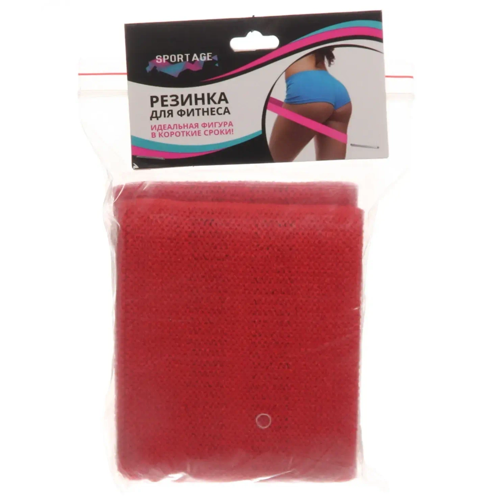 Резинка для фитнеса Super Body, р-р S 5-12 кг (32*7,5 см), Красный
