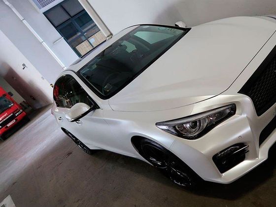 Пленка перламутровая белая матовая Ceramic White Carbins