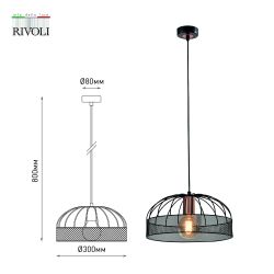 Светильник подвесной (подвес) Rivoli Theda 5020-211 1 х Е27 40 Вт лофт - кантри | Лофт-Кантри