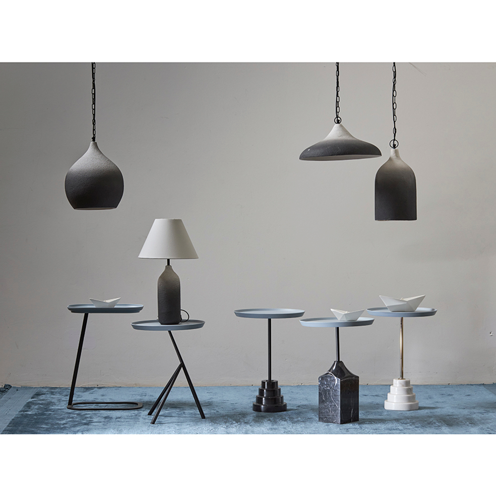 Столик приставной sustainable collection, D37,7 см, серый/черный