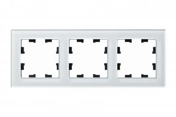 Рамка стеклянная на 3 поста Systeme Electric AtlasDesign Nature Белый ATN320103