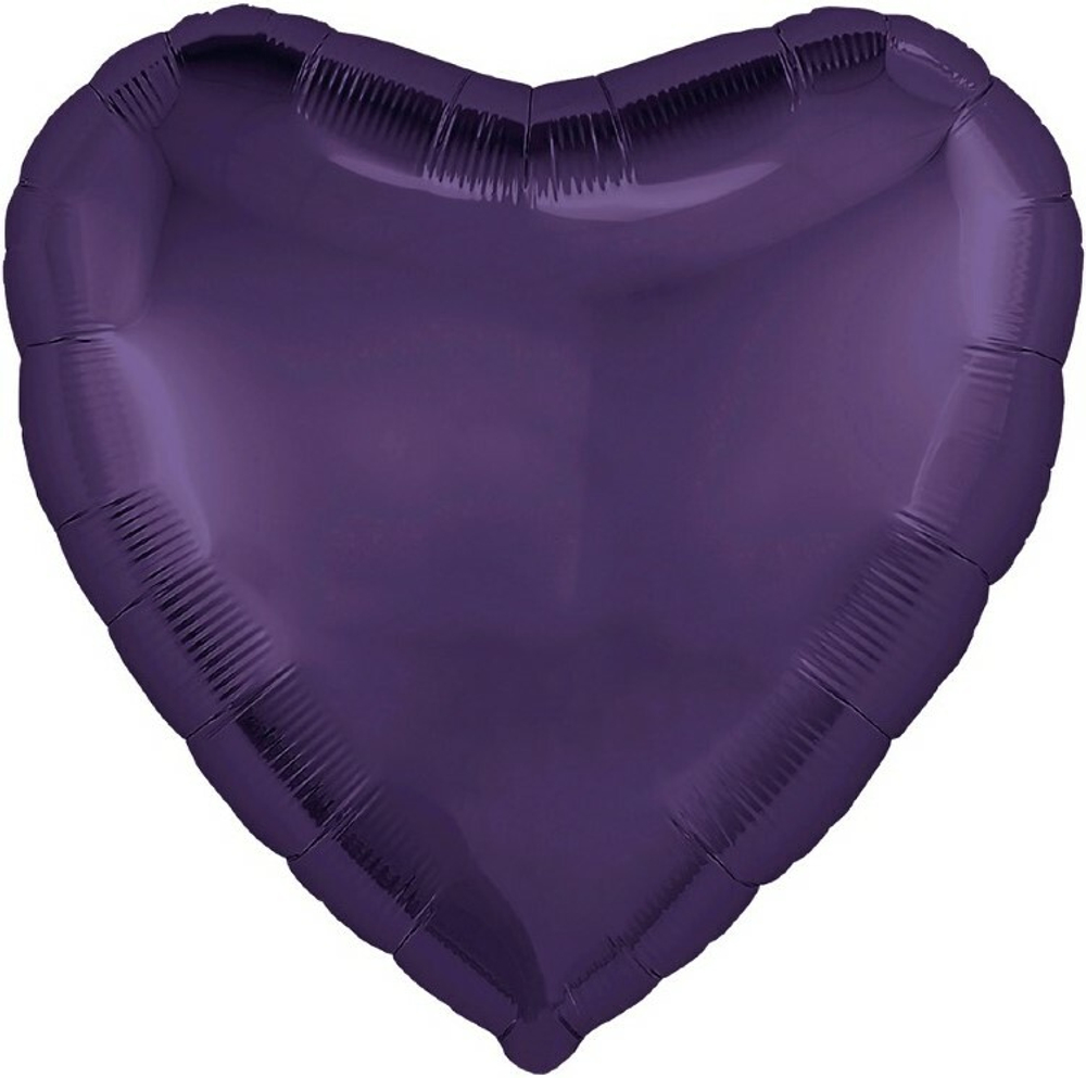 Сердце 30" Темно-фиолетовый Agura