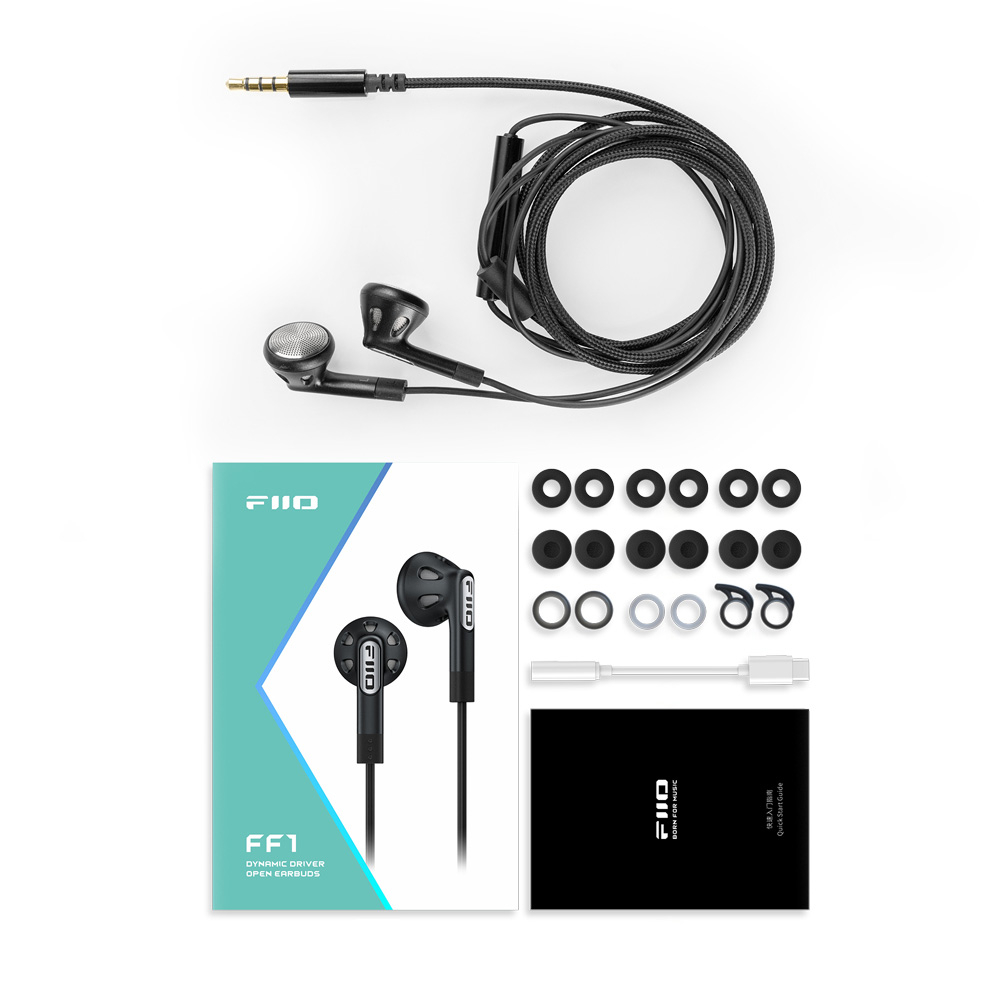 FiiO FF1 Черный [Black] — проводные вставные наушники (гарнитура)