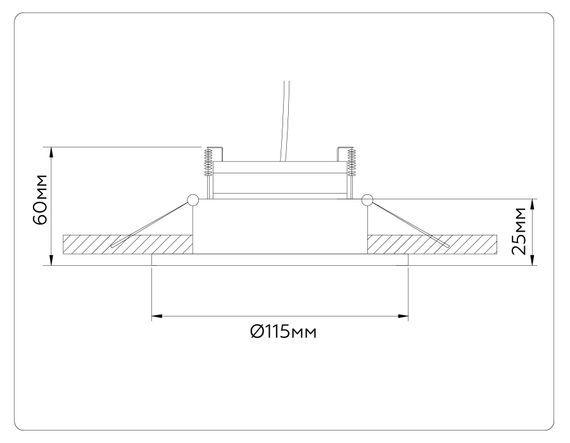 Светильник точечный Ambrella TN52333 GX53 черный песок 42415