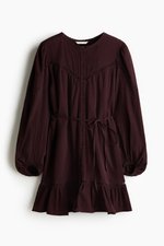 Хлопковое платье-туника — Белый - H&M