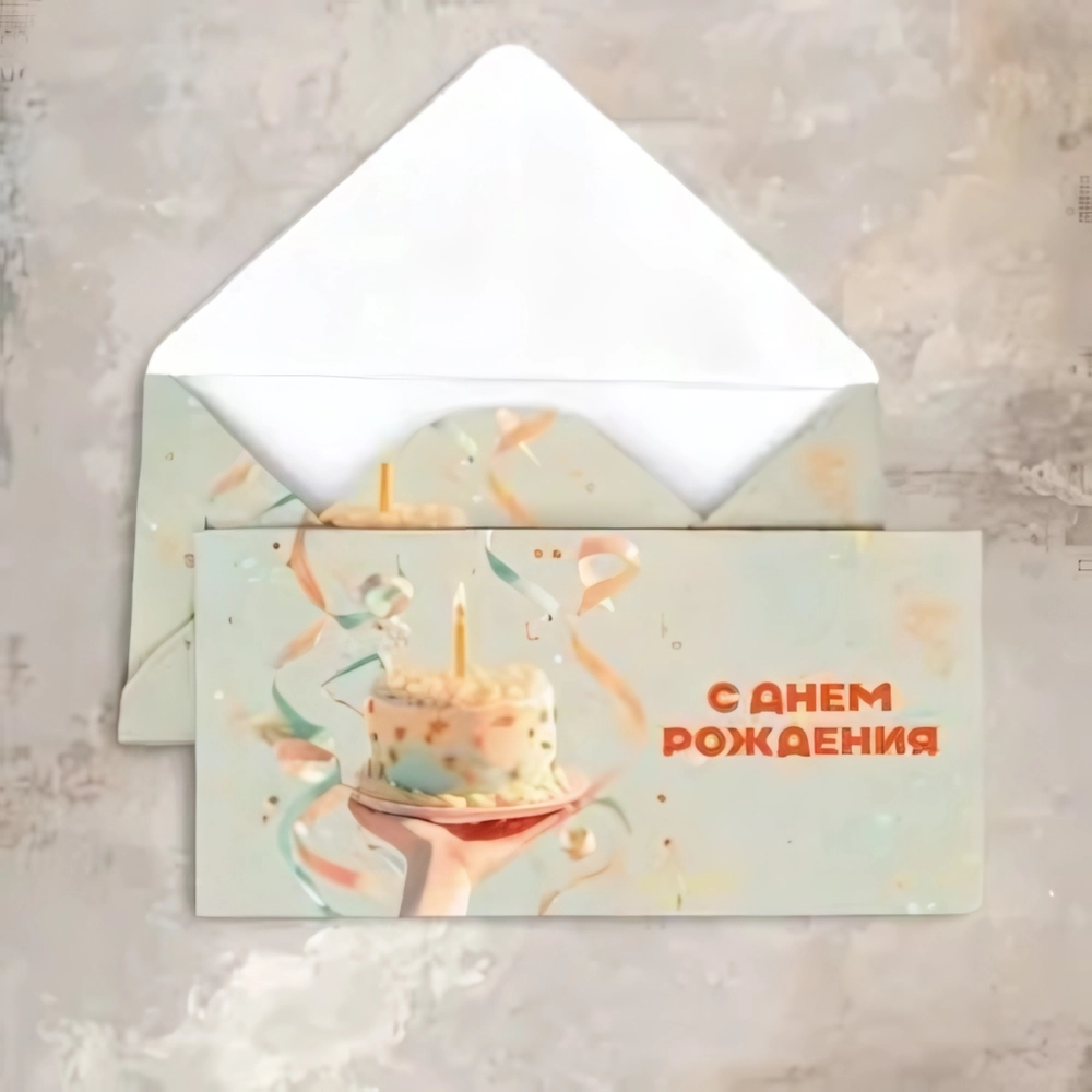 Конверт «С днём рождения» Cn353