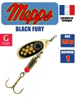 Блесна для рыбалки вращающаяся BLACK FURY 3 Gold