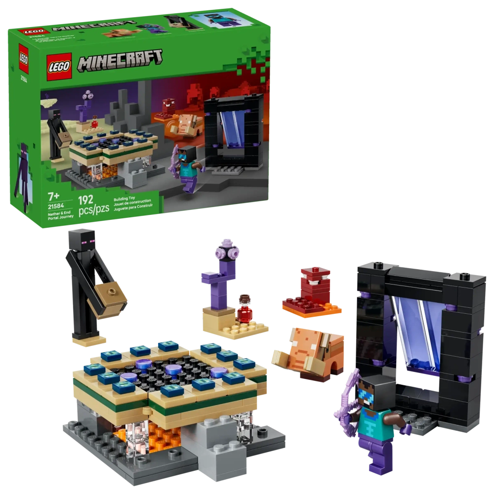 Конструктор LEGO Minecraft 21584 Nether & End Portal Journey