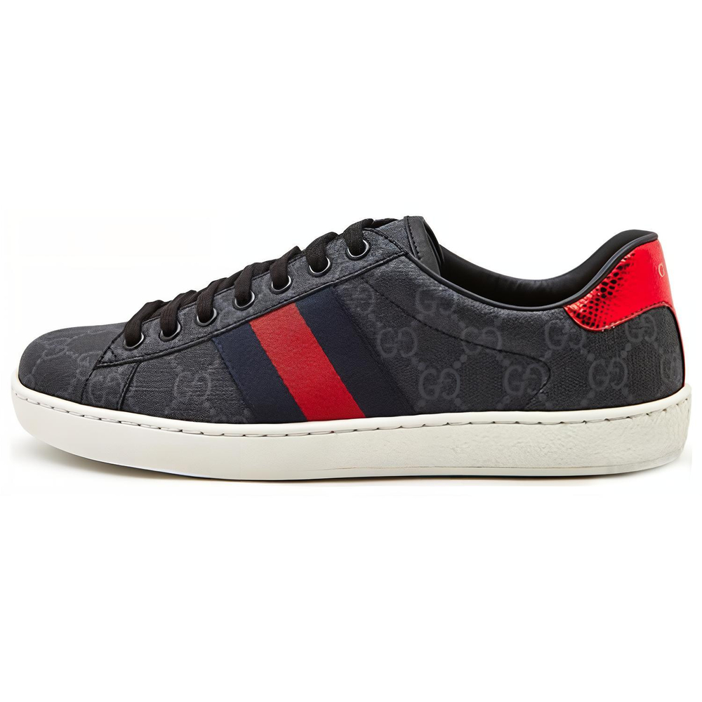 Gucci Ace Gg Supreme "Black Grey"