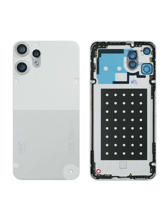 Задняя крышка для CMF Phone 2 Pro со стеклом камеры, белая (White)