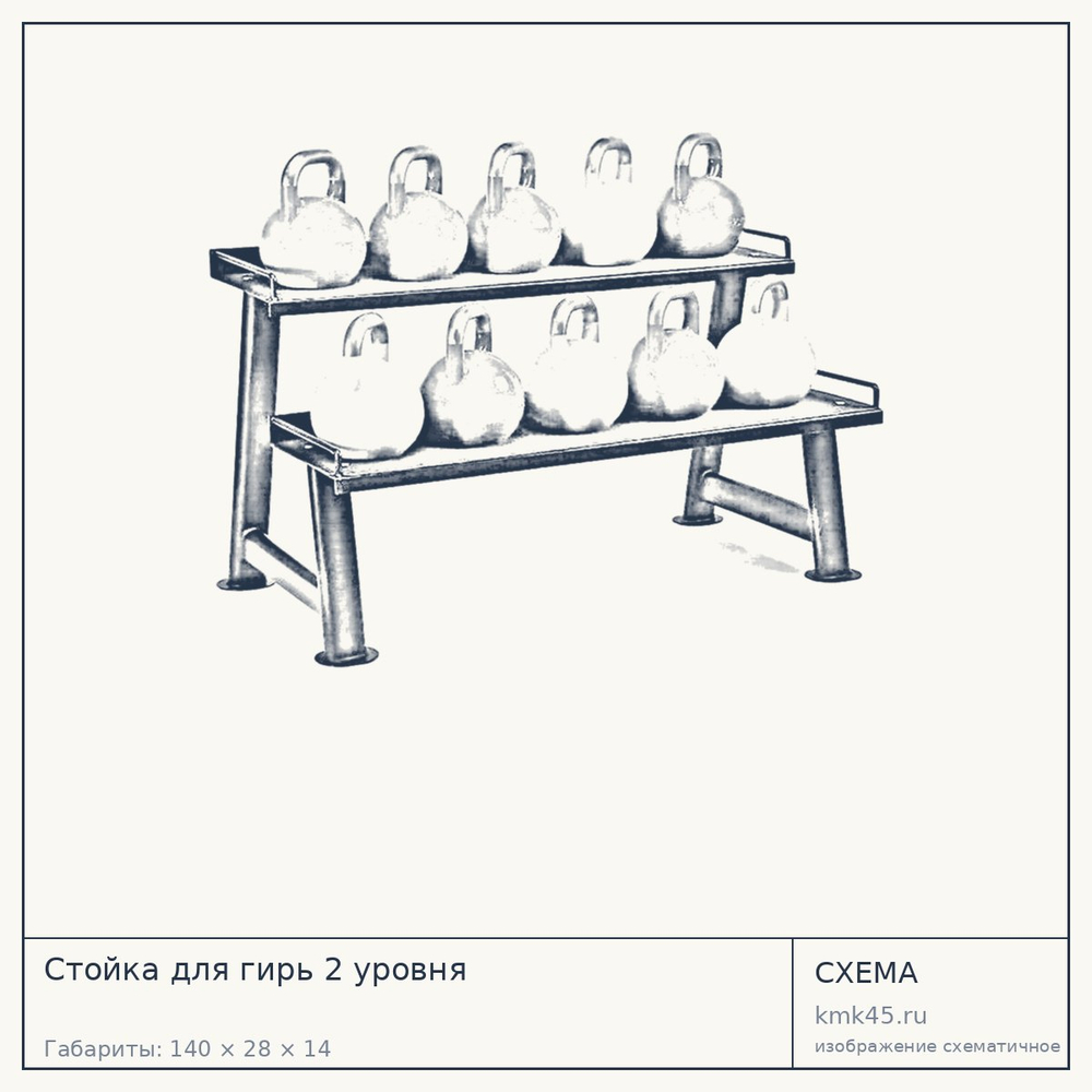 Стойка для гирь 2 уровня — от 28 000 ₽