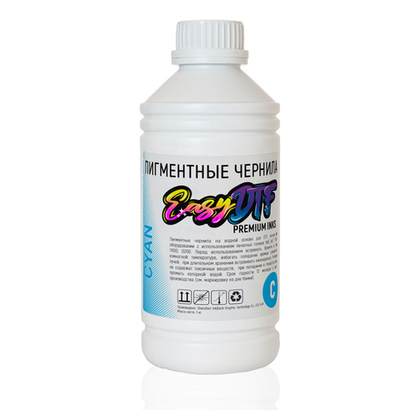 Премиальные DTF чернила EasyDTF Premium Cyan 1кг