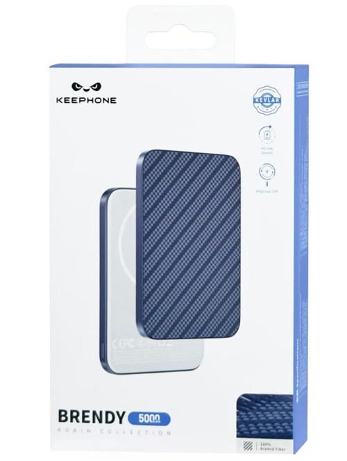 Powerbank магнитный с MagSafe Keephone Brendy Robin 5000mAh синий
