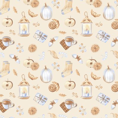 Осень в стиле хюгге (на бежевом) / Hygge Autumn on beige