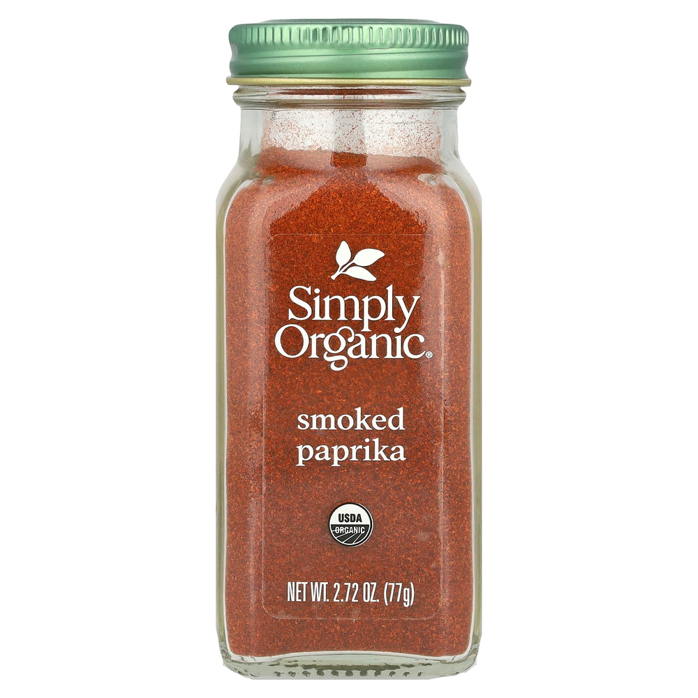 Simply Organic, Органическая копченая паприка, 2,72 унций (77 г)