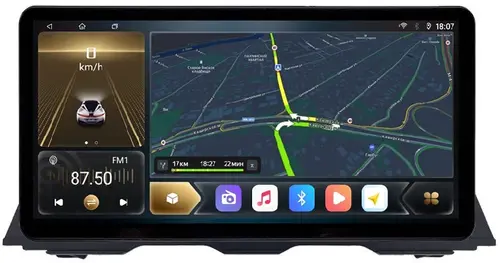 Магнитола для BMW 5 F10 2013-2017 NBT - Kuberg монитор 10.25" в стиле Audi на Android 12, Быстрая, CarPlay, 4G SIM-слот