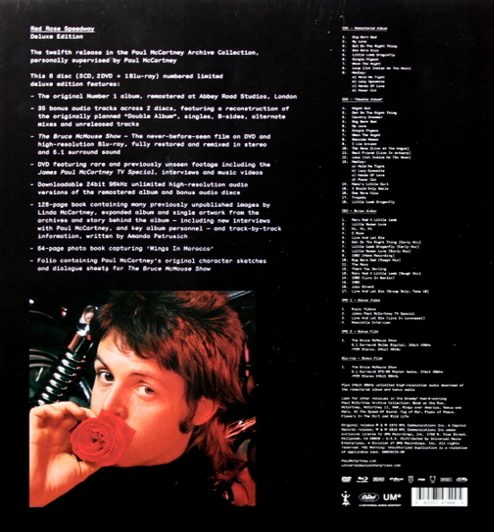 Paul McCartney & Wings / Red Rose Speedway (Deluxe Edition)(3CD+2DVD+Blu-ray)