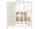 Кровать детская Mini Loft 3D - Star and bear поперечный маятник (сл.кость) 1200х600