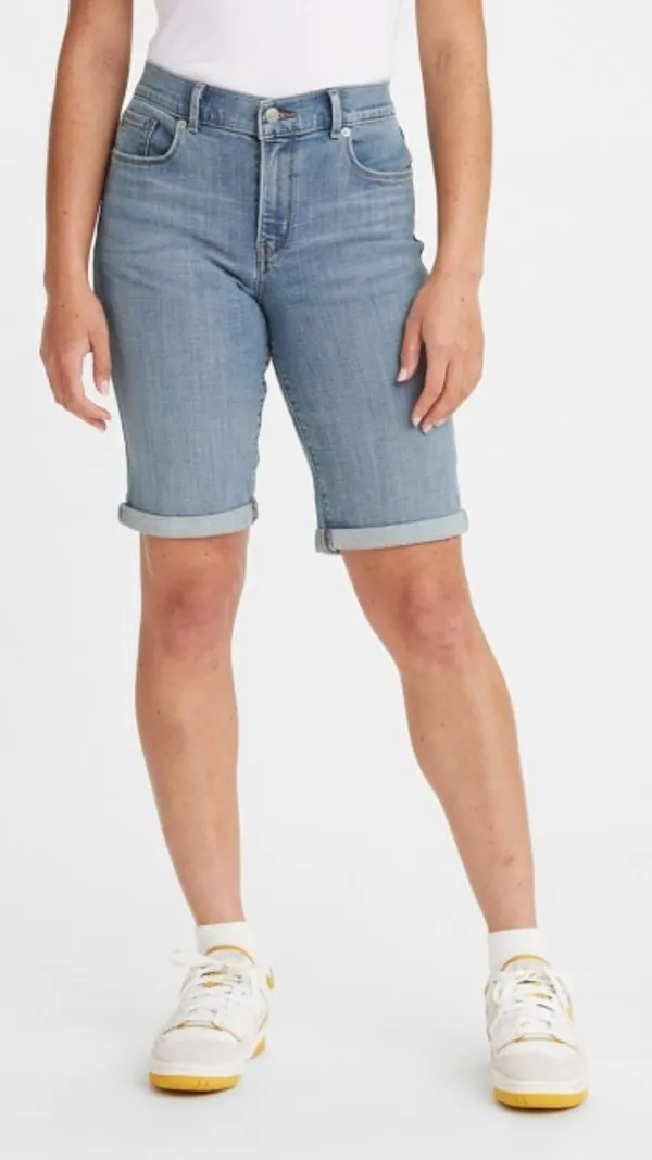 Шорты джинсовые женские LEVI'S CLASSIC BERMUDA SHORTS MED INDIGO - WORN IN