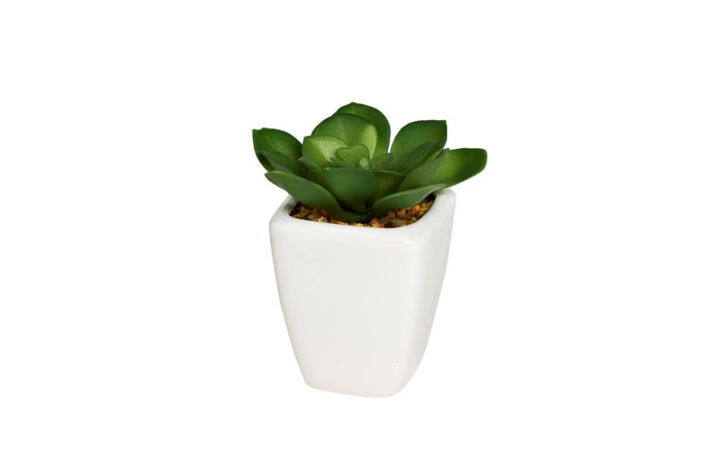Искусственный цветок Суккулент в горшочке 9см Garda Decor 8J-1735381