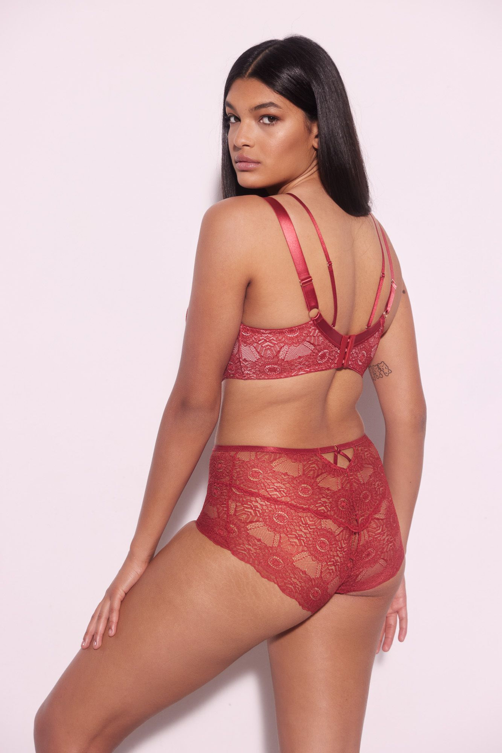 Бюстгальтер-бралетт Bohemian Vibe с мягкими чашечками +size (Размер: 95B) (Цвет: терракотовый)