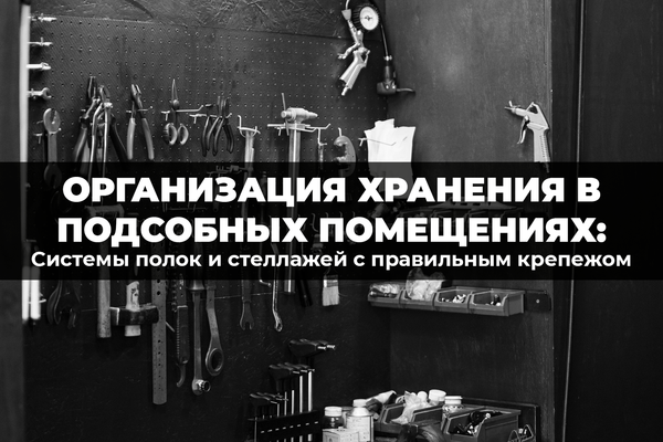 Порядок в подсобке: системы хранения с надежным крепежом Порядок в подсобке: системы хранения с надежным крепежом