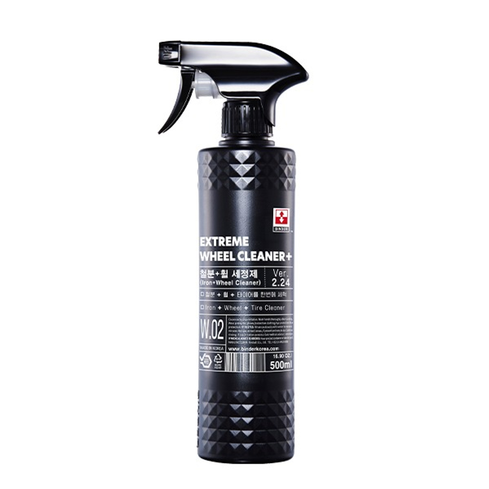 BINDER Extreme Wheel Cleaner+ Очиститель резины и дисков 2в1 с индикатором  (pH 8,5) 500мл
