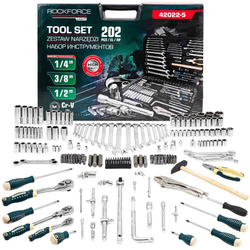 Набор инструментов 202пр. 1/4'', 3/8'', 1/2''(6гр.) RockFORCE LIGHT RF LIGHT-42022-5