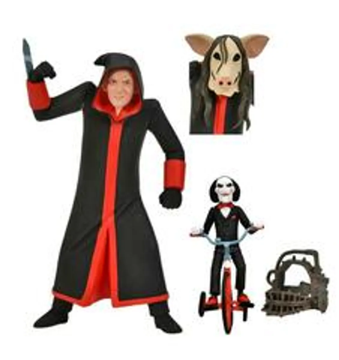 Фигурка NECA Toony Terrors Saw: Jigsaw Killer & Billy Tricycle