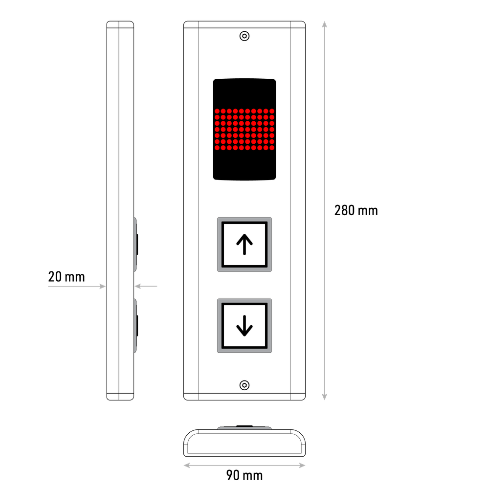 Пост вызывной MONO MN2011 GENEMEK.