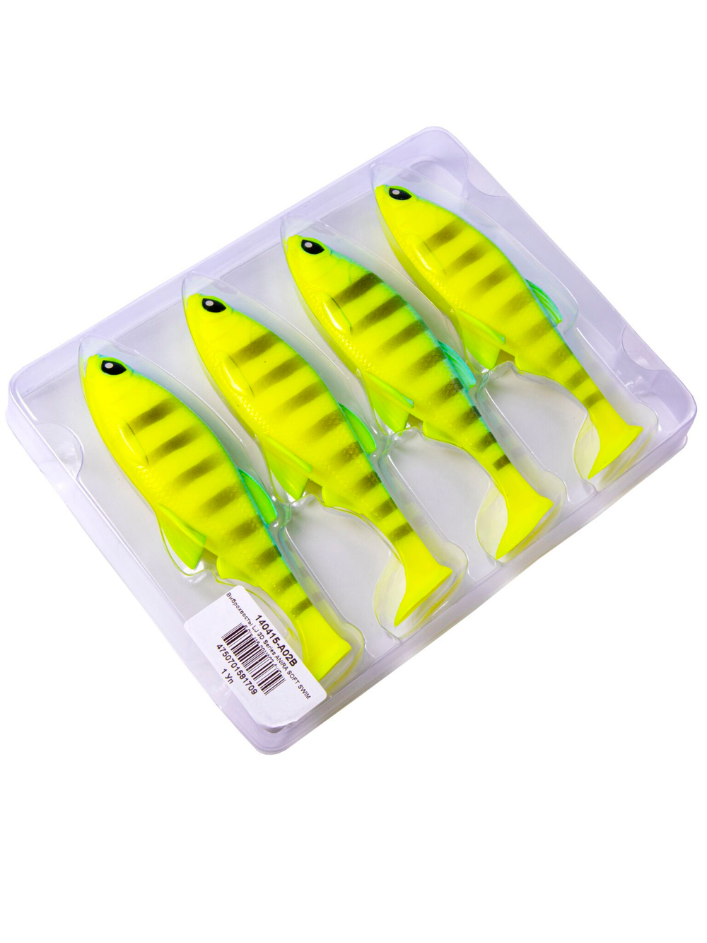 Виброхвосты LJ 3D Series ANIRA SOFT SWIM 6,0in (15,20)/A02 4шт.
