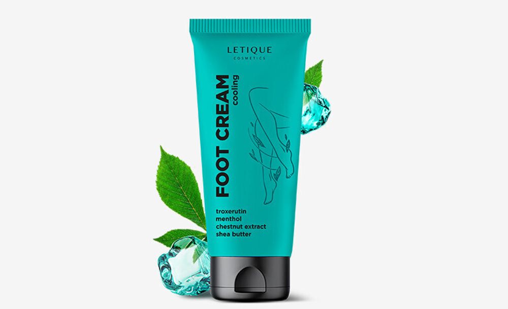 Крем для ног с охлаждающим эффектом LETIQUE Cosmetics Foot Cream Cooling 100 мл