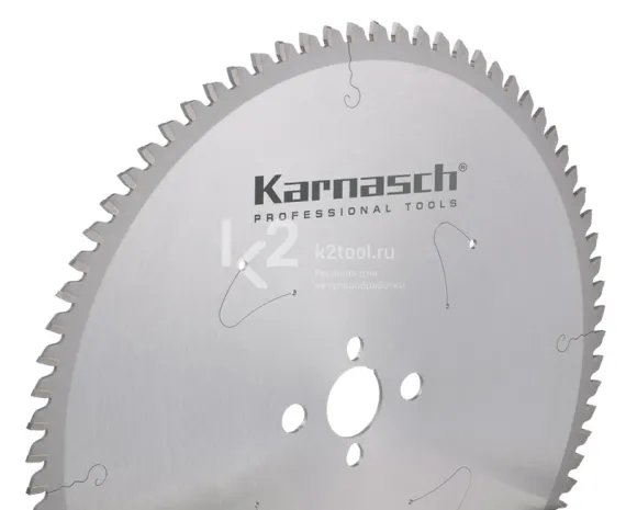Диск пильный по алюминию, отрицательный угол, тонкий пропил Karnasch 120×1,8/1,2×20 мм, Z=48 TFF-N, арт. 11.1130.120.010