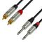 Adam Hall K4 TPC 0300 - кабель аудио REAN 2 x RCA (M) - 2 x TRS (jack) 6.3 mm mono (M), 0.22 мм2, 3