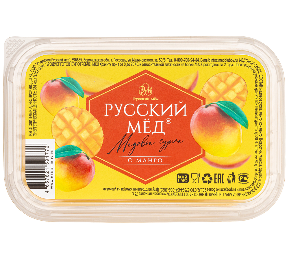 Медовое суфле с манго Русский мёд 200 мл (коррекс)