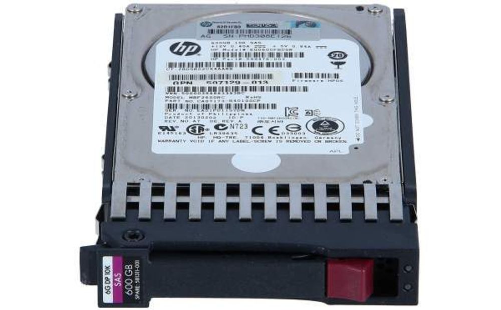 Жесткий диск HP 2,5" 600Gb SAS DP 6G EG0600FBVFP