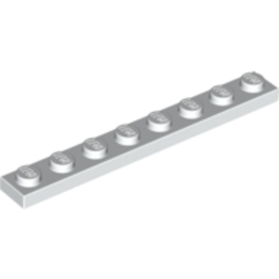 Lego Плитка 1x8 (белый) 3460 / 346001