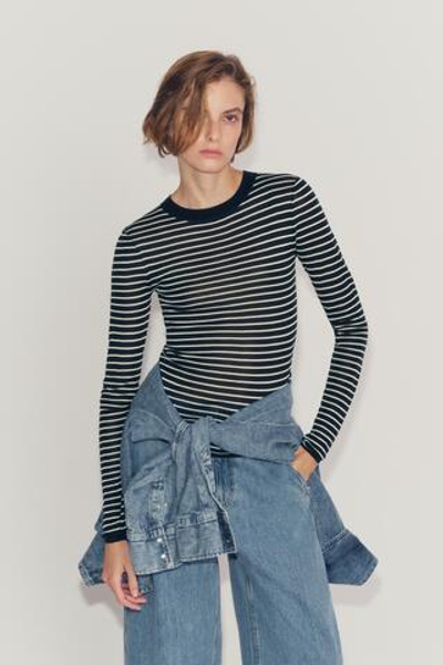 ДЖЕМПЕР В ПОЛОСКУ ТОНКОЙ ВЯЗКИ — ZARA