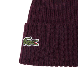 Зимняя шапка Lacoste Unisex Ribbed Wool — oxalis