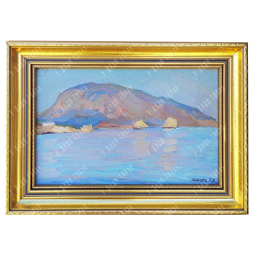 Динес Ю. С. Медведь-гора (Аю-даг). Гурзуф. Этюд. Картон, масло. 1959 Динес Ю. С. Медведь-гора (Аю-даг). Гурзуф. Этюд. Картон, масло. 1959