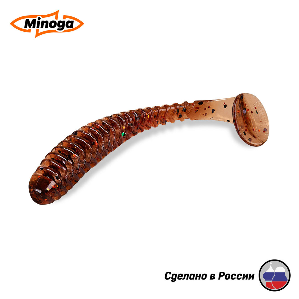 Силиконовая приманка "Minoga" ACTION FAT  6,1"(3шт) 155мм, 17,74 гр, цвет 006