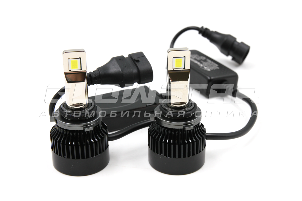 Светодиодные лампы HB4 (9006) Sariti K7 с обманкой, с вентилятором, 5300K, 12V, 56W (комплект, 2шт)