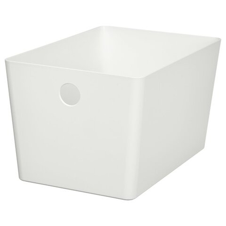 IKEA KUGGIS  (ИКЕА КУГГИС)  -  Контейнер - белый 18x26x15 см