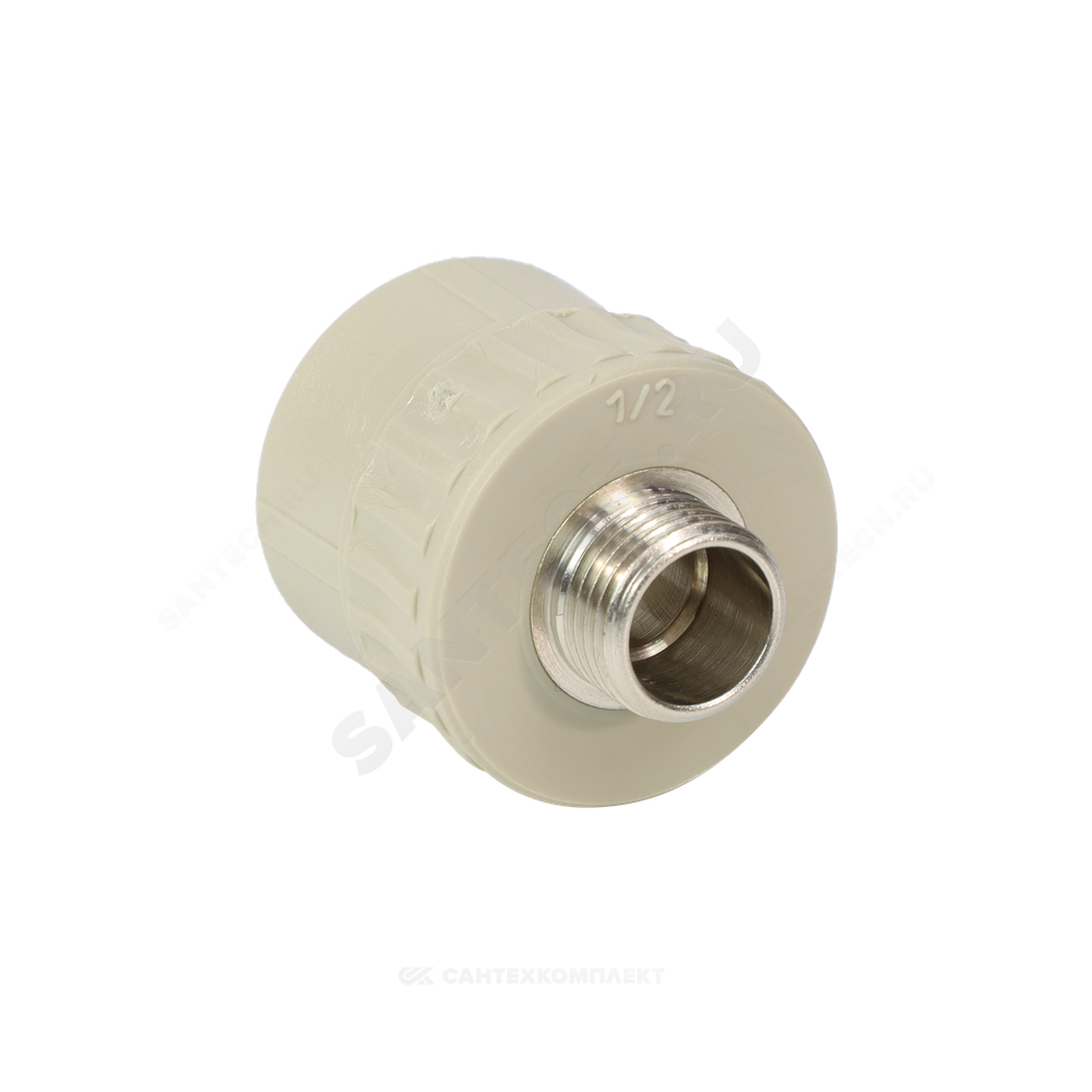 Муфта PP-R комбинированная серая Дн 20х3/4" НР VALFEX 10130120Г