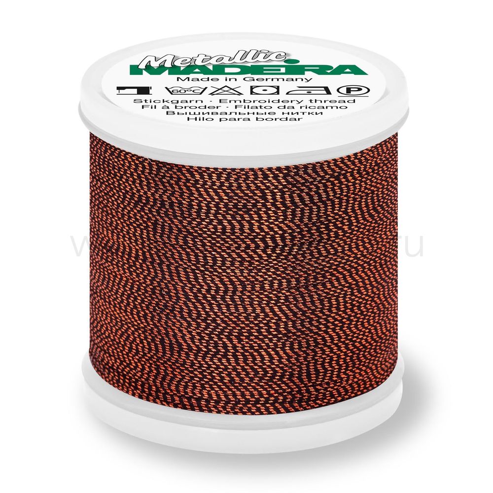 Нитки вышивальные металлизированные Madeira Metallic №40, 200 м, цв. 428, 9842, 5 катушек