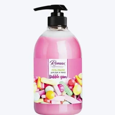 Гель-мыло «Bubble Gum» Romax, 1 л.